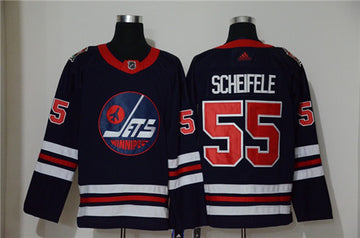 Mark Scheifele Winnipeg Jets navy jersey