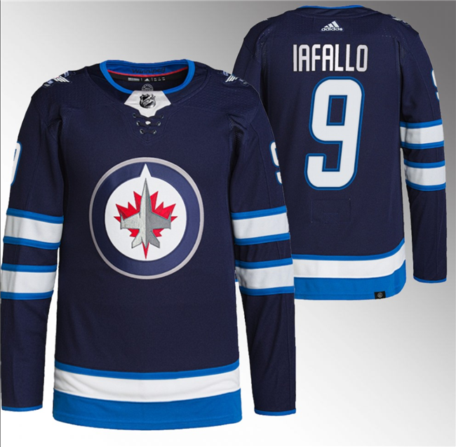 Alex Iafallo Winnipeg Jets navy jersey