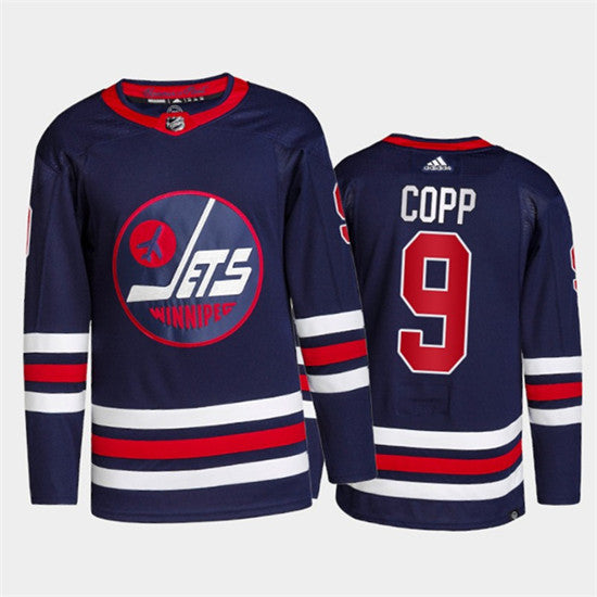 Andrew Copp Winnipeg Jets navy jersey