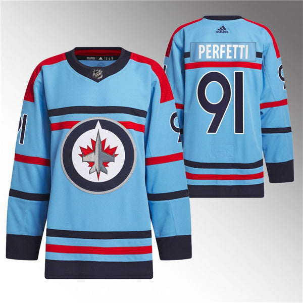 Cole Perfetti Winnipeg Jets blue jersey