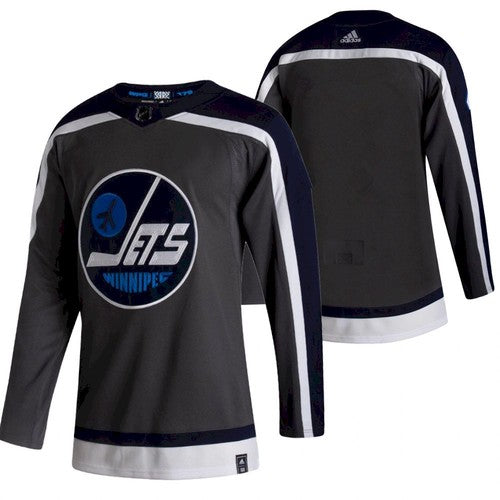 Custom Winnipeg Jets grey Reverse Retro jersey