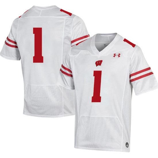 Wisconsin Badgers white jersey