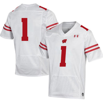 Wisconsin Badgers white jersey