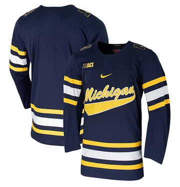 Michigan Wolverines navy jersey