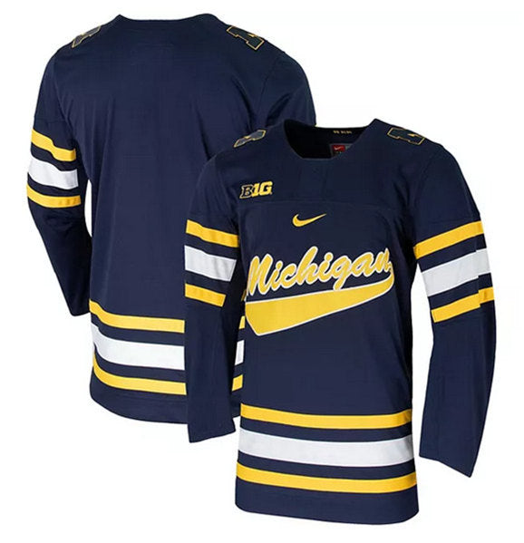 Michigan Wolverines navy jersey