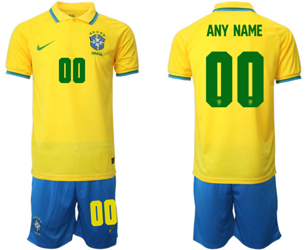 Custom FIFA World Cup yellow Home jersey