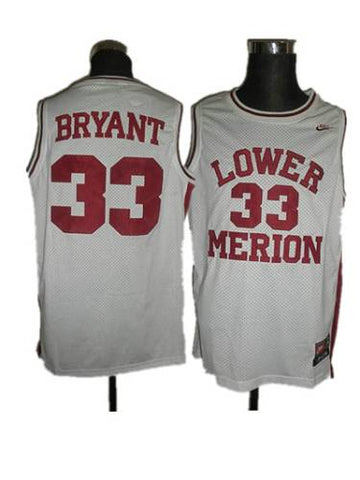 Kobe Bryant Lower Merion white jersey