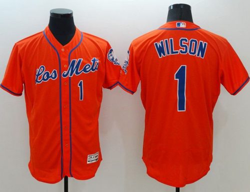 Mookie Wilson New York Mets orange Authentic jersey