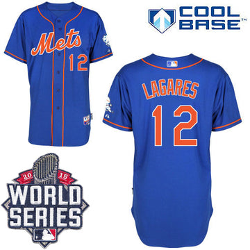 Juan Lagares New York Mets blue Alternate jersey