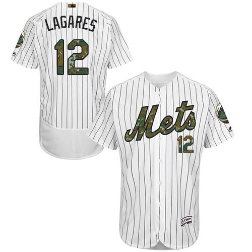 Juan Lagares New York Mets white Authentic jersey
