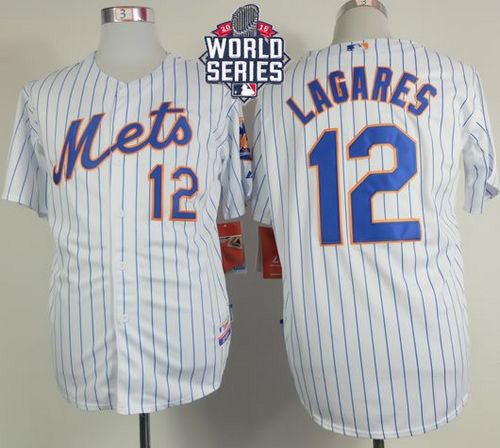 Juan Lagares New York Mets white Home jersey