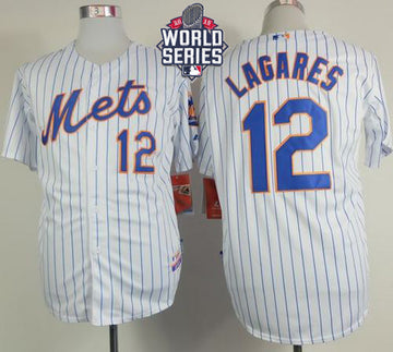 Juan Lagares New York Mets white Home jersey