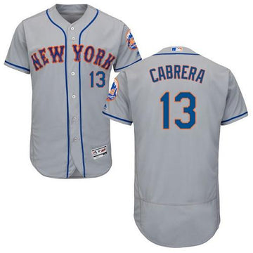 Asdrubal Cabrera New York Mets grey Authentic jersey