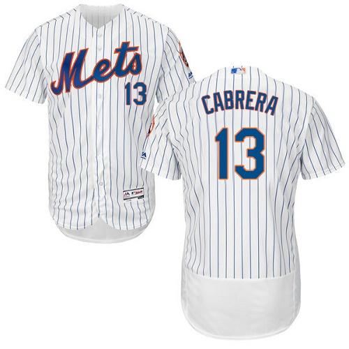 Asdrubal Cabrera New York Mets white Authentic jersey
