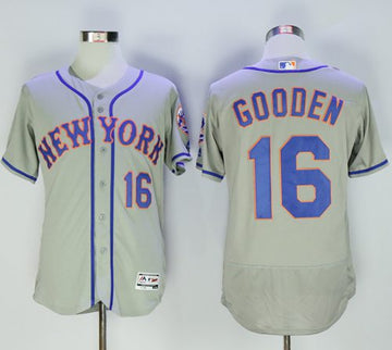 Dwight Gooden New York Mets grey Authentic jersey