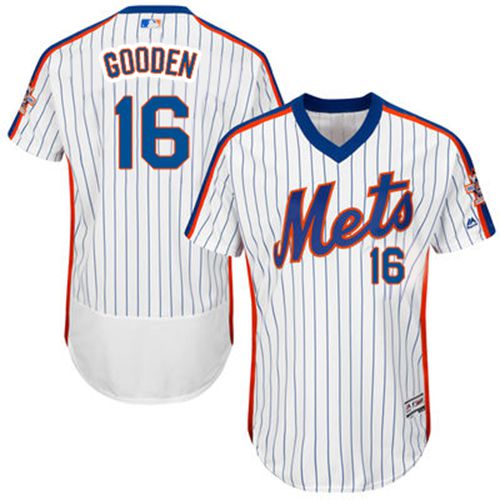 Dwight Gooden New York Mets white Authentic jersey