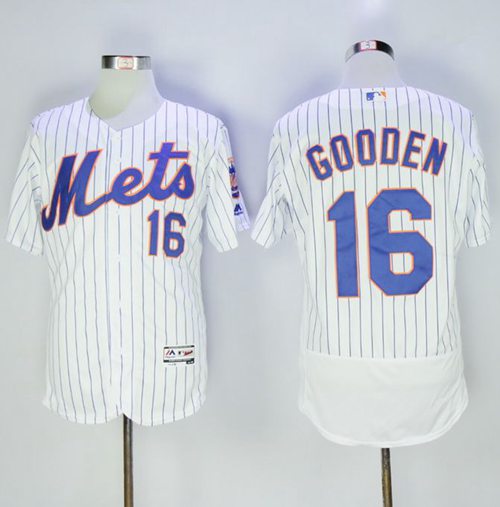 Dwight Gooden New York Mets white Authentic jersey