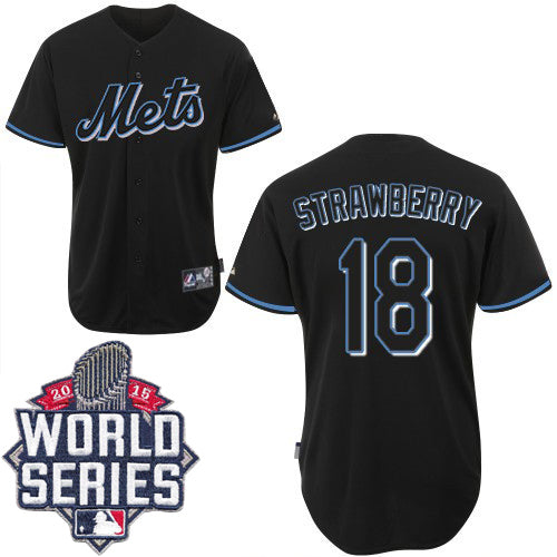 Darryl Strawberry New York Mets black Fashion jersey