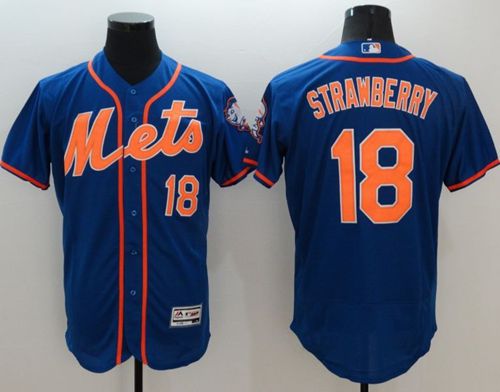 Darryl Strawberry New York Mets blue Authentic jersey