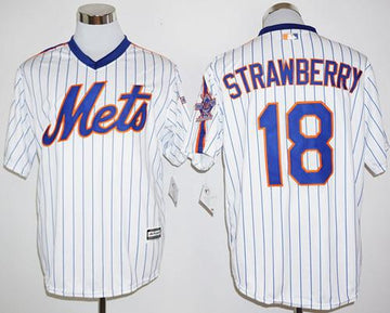 Darryl Strawberry New York Mets white Cooperstown jersey