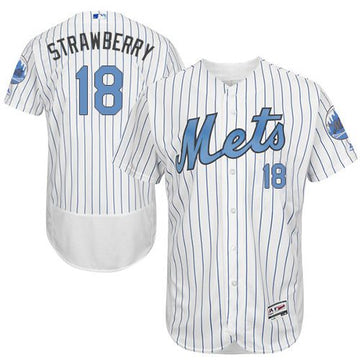 Darryl Strawberry New York Mets white Authentic jersey