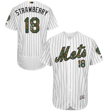 Darryl Strawberry New York Mets white Authentic jersey