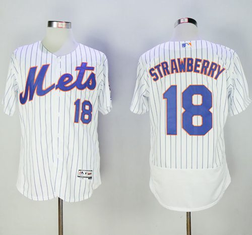 Darryl Strawberry New York Mets white Authentic jersey