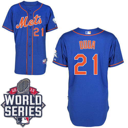 Lucas Duda New York Mets blue Alternate jersey