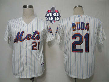 Lucas Duda New York Mets cream Alternate jersey