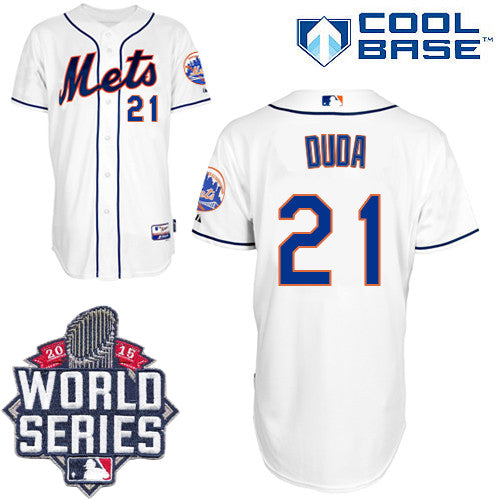 Lucas Duda New York Mets white jersey