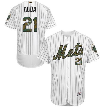 Lucas Duda New York Mets white Authentic jersey