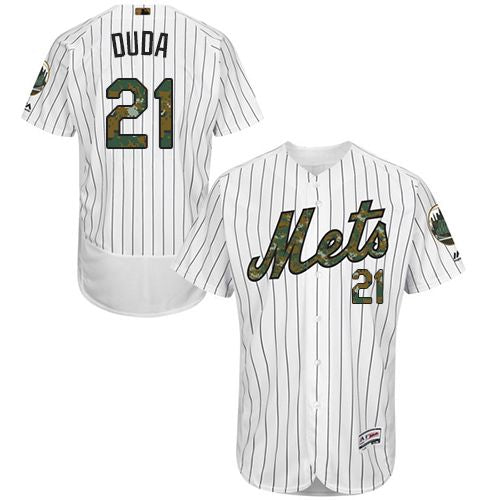 Lucas Duda New York Mets white Authentic jersey