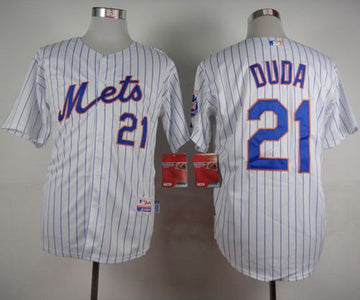 Lucas Duda New York Mets white Home jersey