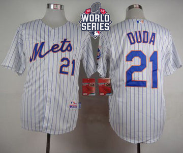 Lucas Duda New York Mets white Home jersey