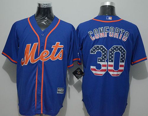 Michael Conforto New York Mets blue Fashion jersey