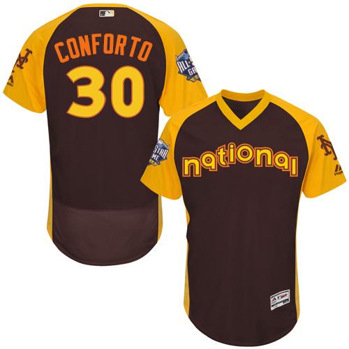 Michael Conforto New York Mets brown All-Star jersey