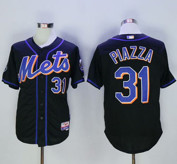 Mike Piazza New York Mets black jersey