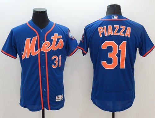 Mike Piazza New York Mets blue Authentic jersey