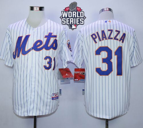 Mike Piazza New York Mets white Home jersey
