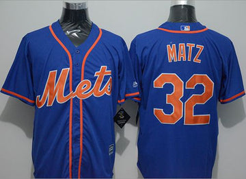 Steven Matz New York Mets blue Alternate jersey
