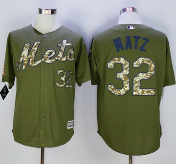 Steven Matz New York Mets green Camo jersey