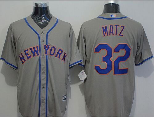 Steven Matz New York Mets grey jersey