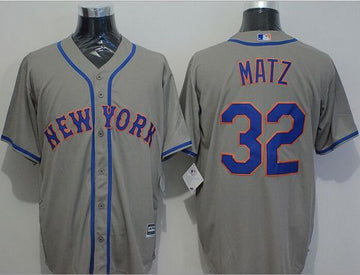 Steven Matz New York Mets grey jersey