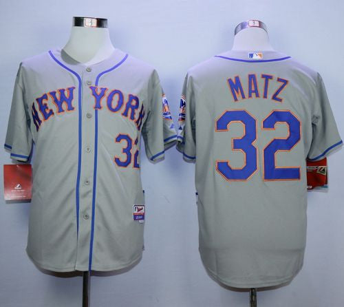 Steven Matz New York Mets grey Road jersey