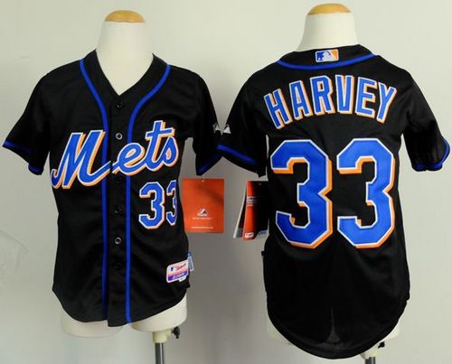 Matt Harvey New York Mets black jersey