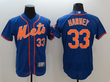 Matt Harvey New York Mets blue Authentic jersey