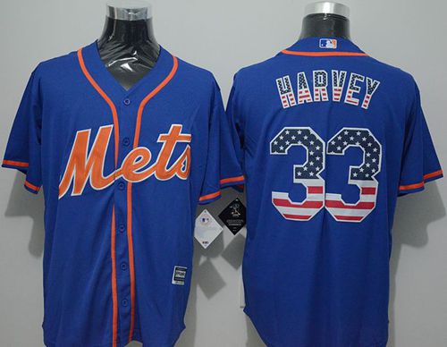 Matt Harvey New York Mets blue Fashion jersey