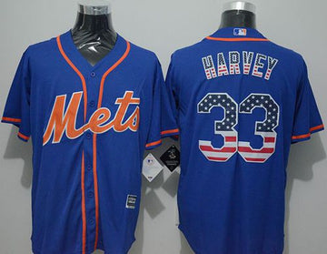 Matt Harvey New York Mets blue Fashion jersey