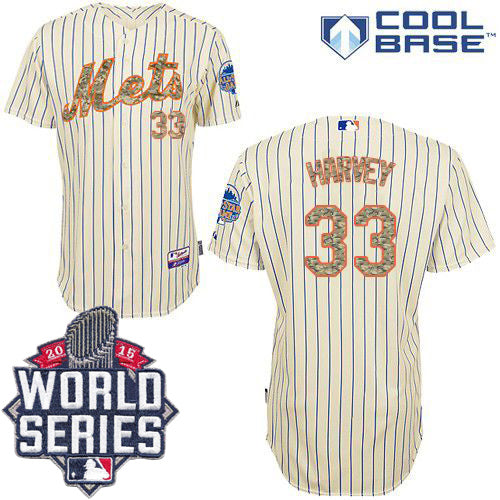 Matt Harvey New York Mets cream jersey