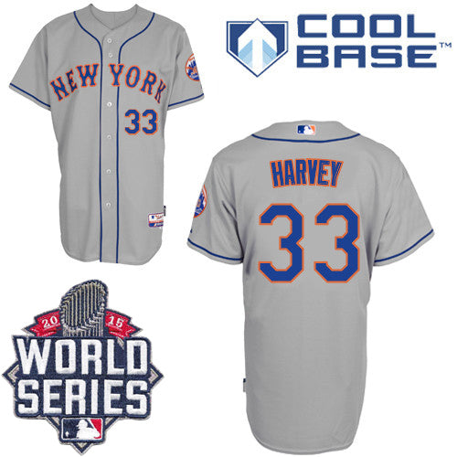 Matt Harvey New York Mets grey Road jersey